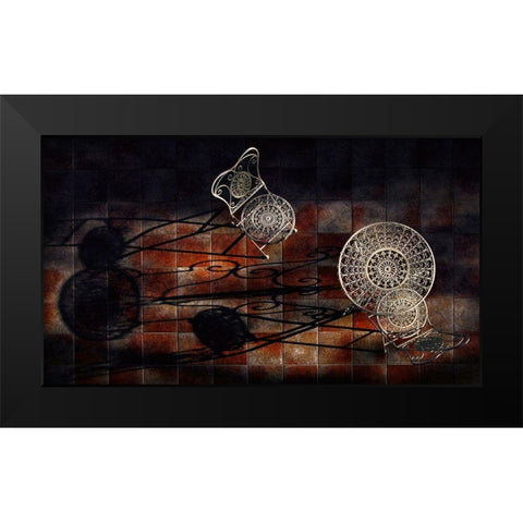 Bitter Sweet Simphony Black Modern Wood Framed Art Print by Andreja