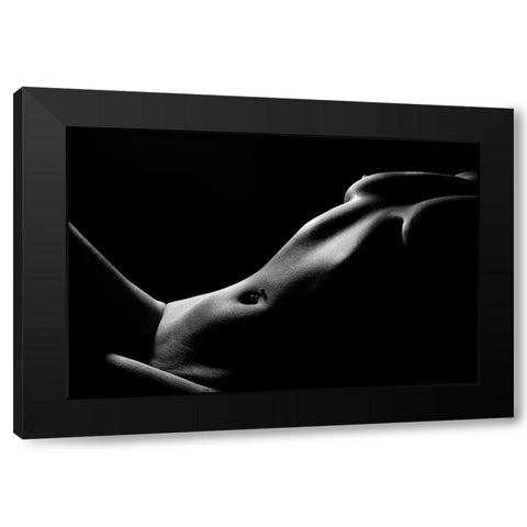 IM Yours Black Modern Wood Framed Art Print with Double Matting by Popescu, Olivia