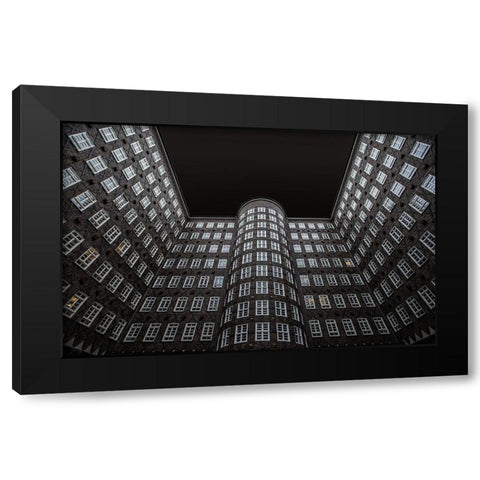 Urban Architecture Black Modern Wood Framed Art Print with Double Matting by Schuster, Inge