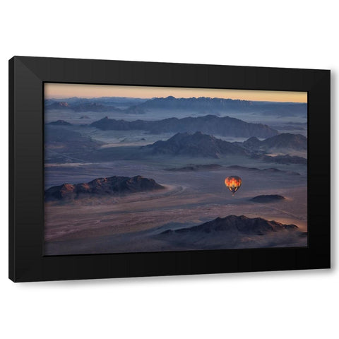Namib-Naukluft National Park Black Modern Wood Framed Art Print with Double Matting by Zheng, Michael