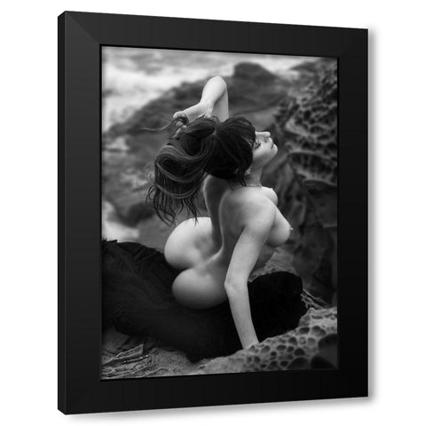 Getting Free (Part 2) Black Modern Wood Framed Art Print with Double Matting by Lazzarotti, Paolo