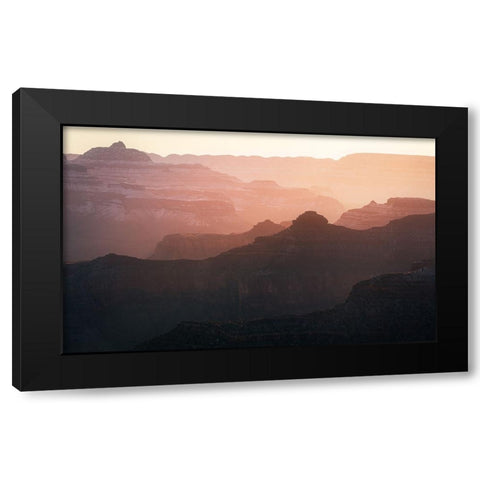 Grand Canyon Black Modern Wood Framed Art Print with Double Matting by Xu, Xiaoyuan