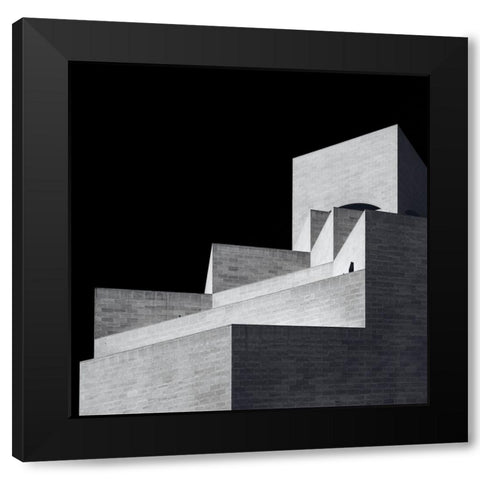 Museum Of Islamic Art Black Modern Wood Framed Art Print by Alblowi, Ahmed