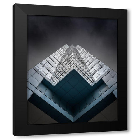 Alien Giant Black Modern Wood Framed Art Print with Double Matting by Chiodo, David