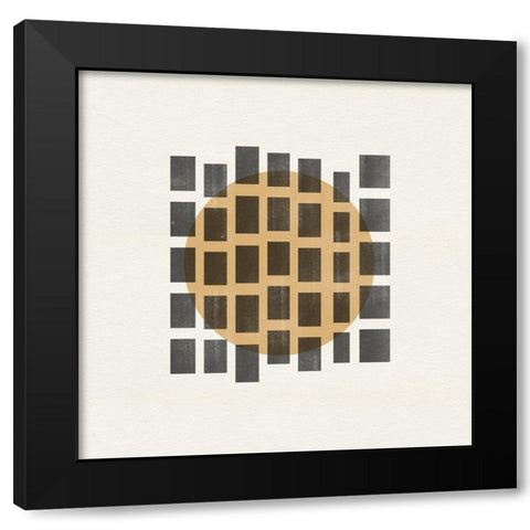 Paper Object No8 Black Modern Wood Framed Art Print with Double Matting by The Miuus Studio