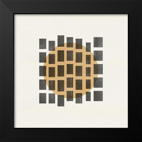 Paper Object No8 Black Modern Wood Framed Art Print by The Miuus Studio