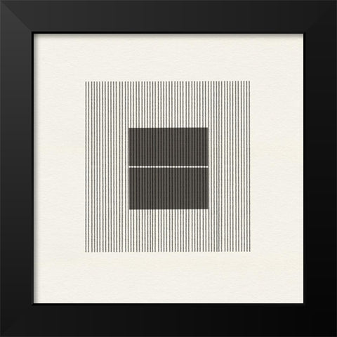 Paper Object No6 Black Modern Wood Framed Art Print by The Miuus Studio
