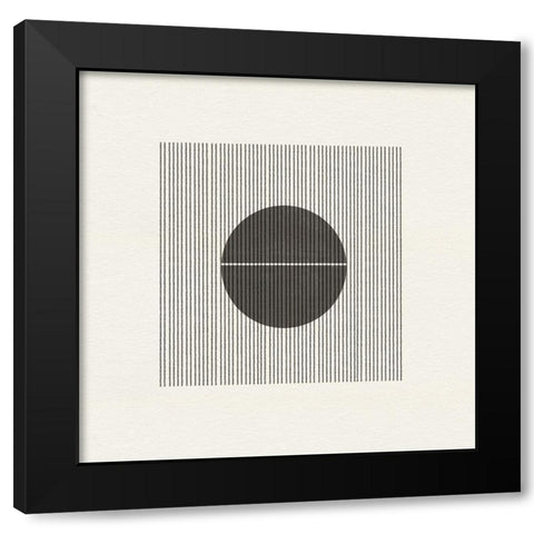 Paper Object No5 Black Modern Wood Framed Art Print with Double Matting by The Miuus Studio
