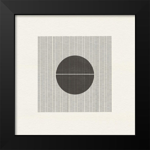 Paper Object No5 Black Modern Wood Framed Art Print by The Miuus Studio