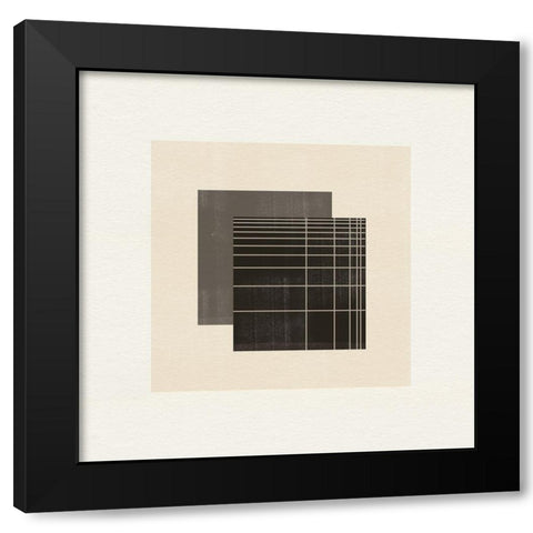 Paper Object No3. Black Modern Wood Framed Art Print with Double Matting by The Miuus Studio