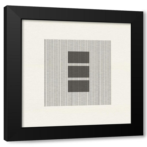Paper Object No1. Black Modern Wood Framed Art Print by The Miuus Studio