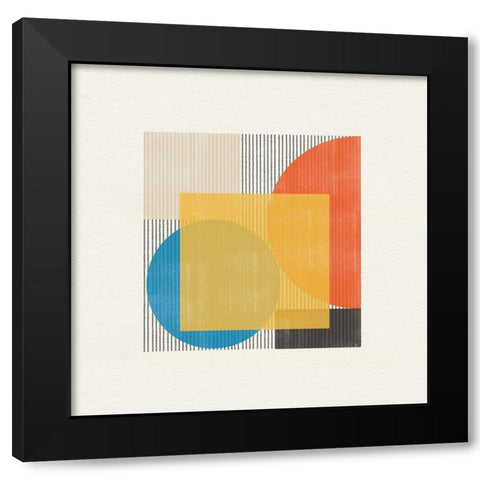 Midcentury Modern Object No2 Black Modern Wood Framed Art Print by The Miuus Studio