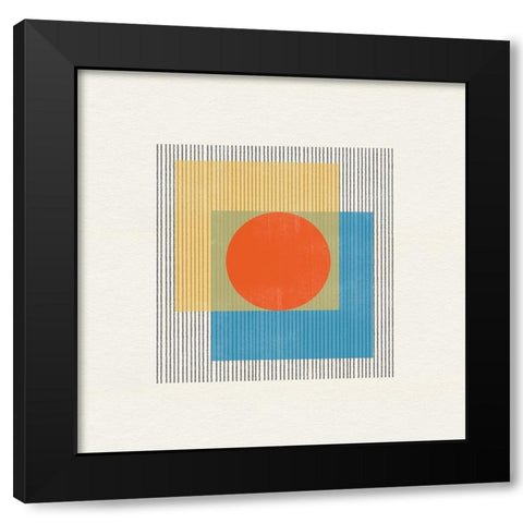 Midcentury Modern Object No3. Black Modern Wood Framed Art Print with Double Matting by The Miuus Studio