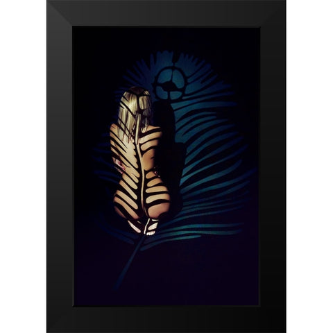 Dark Summer Black Modern Wood Framed Art Print by Bolgov (Axe), Ruslan