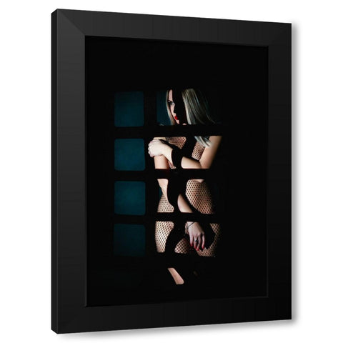 Like a Shadow, I am and I am No Black Modern Wood Framed Art Print with Double Matting by Bolgov (Axe), Ruslan
