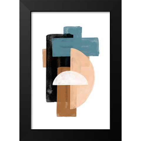Study Composition No1. Black Modern Wood Framed Art Print by The Miuus Studio