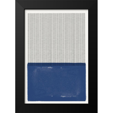 Modern Texture Black Modern Wood Framed Art Print by The Miuus Studio