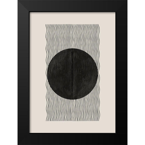BaB No2. Black Modern Wood Framed Art Print by The Miuus Studio