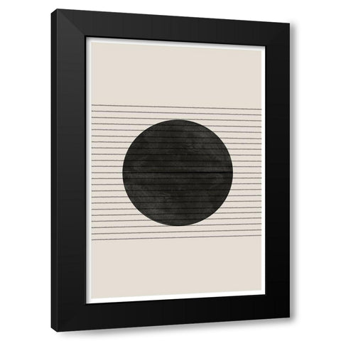 BaB No6. Black Modern Wood Framed Art Print with Double Matting by The Miuus Studio