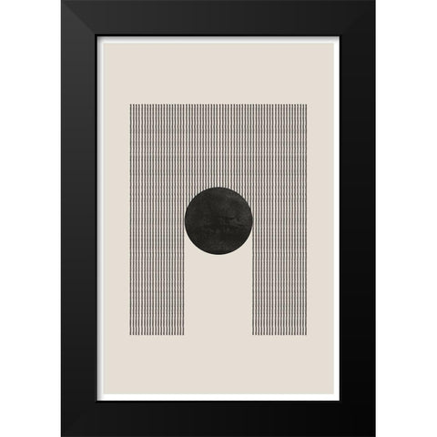 BaB No9. Black Modern Wood Framed Art Print by The Miuus Studio