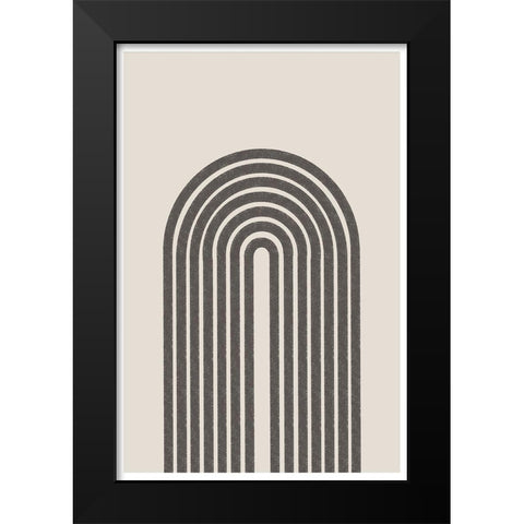 BaB No13. Black Modern Wood Framed Art Print by The Miuus Studio