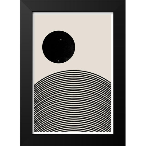 BaB No17. Black Modern Wood Framed Art Print by The Miuus Studio