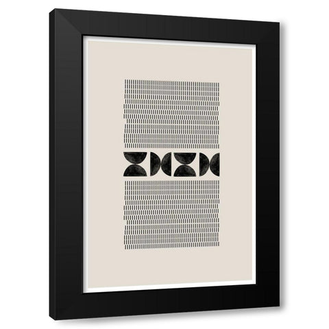BaB No19. Black Modern Wood Framed Art Print with Double Matting by The Miuus Studio