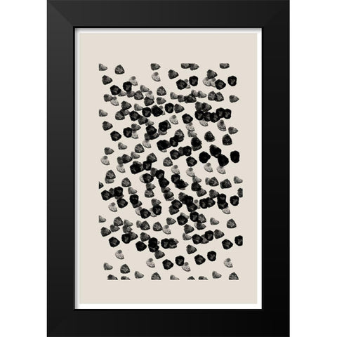 BaB No20. Black Modern Wood Framed Art Print by The Miuus Studio