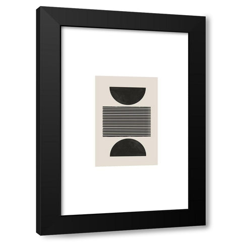 BaB No21. Black Modern Wood Framed Art Print with Double Matting by The Miuus Studio