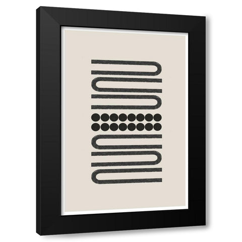BaB No24. Black Modern Wood Framed Art Print by The Miuus Studio