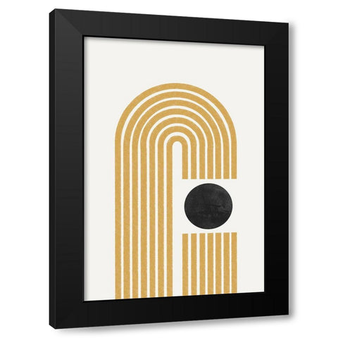 Arch No3. Black Modern Wood Framed Art Print with Double Matting by The Miuus Studio