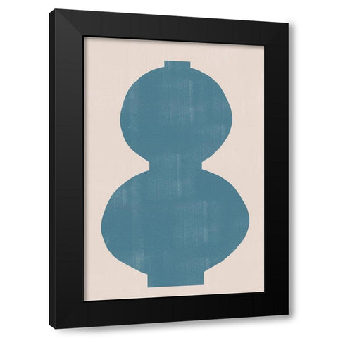 Vase No1. Black Modern Wood Framed Art Print by The Miuus Studio