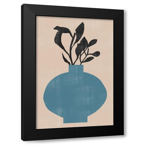 Vase No8. Black Modern Wood Framed Art Print with Double Matting by The Miuus Studio