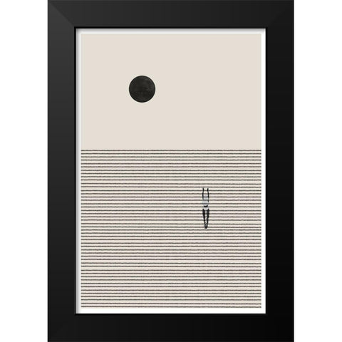 Nonconformist Move Black Modern Wood Framed Art Print by The Miuus Studio