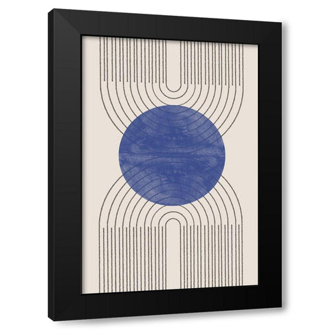 Arch Composition No2. Black Modern Wood Framed Art Print by The Miuus Studio