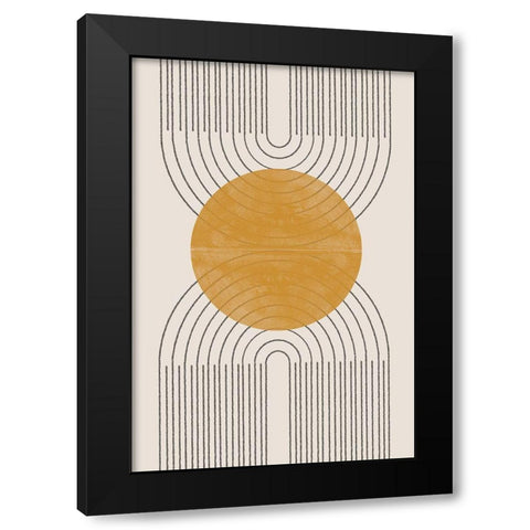 Arch Composition No1. Black Modern Wood Framed Art Print by The Miuus Studio