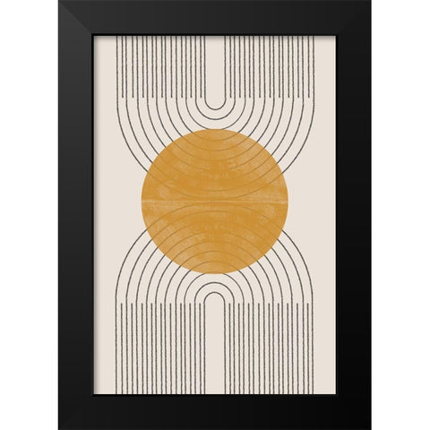 Arch Composition No1. Black Modern Wood Framed Art Print by The Miuus Studio