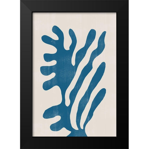 Abstract Plant No2. Black Modern Wood Framed Art Print by The Miuus Studio