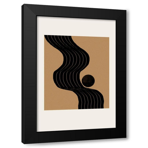Composition I Black Modern Wood Framed Art Print by The Miuus Studio