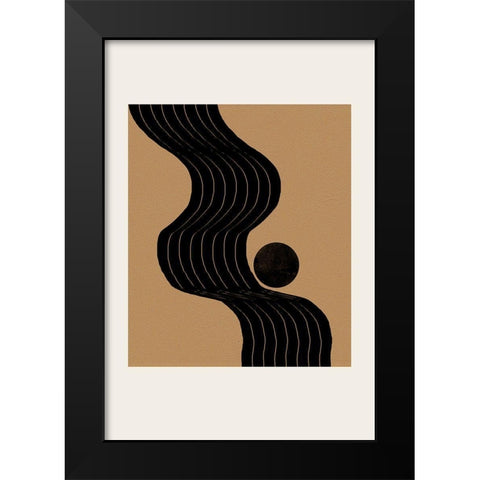 Composition I Black Modern Wood Framed Art Print by The Miuus Studio
