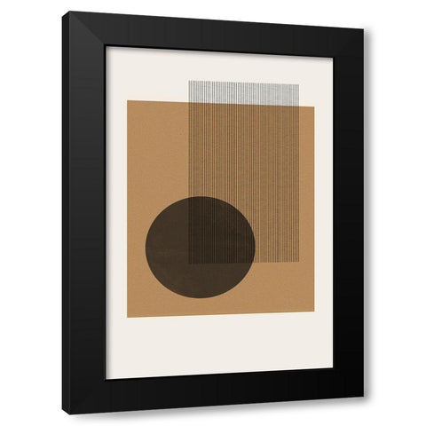 Composition II Black Modern Wood Framed Art Print by The Miuus Studio