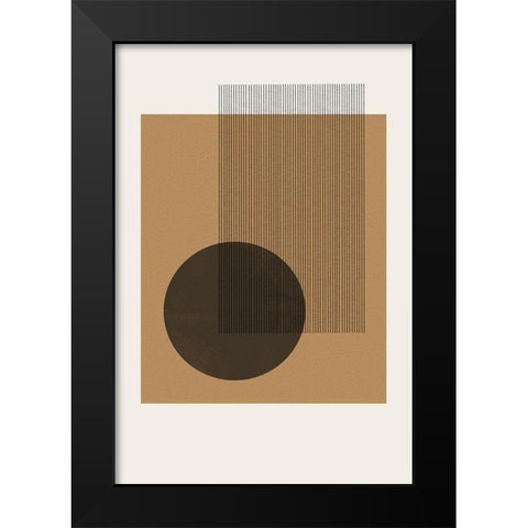 Composition II Black Modern Wood Framed Art Print by The Miuus Studio