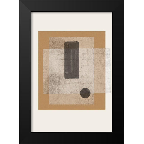 Composition III Black Modern Wood Framed Art Print by The Miuus Studio