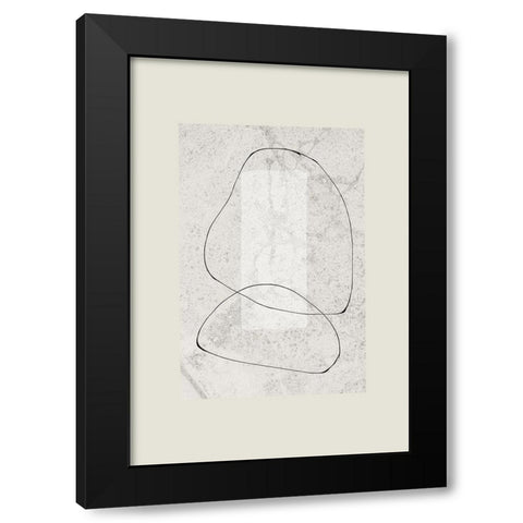 Composition IV Black Modern Wood Framed Art Print by The Miuus Studio