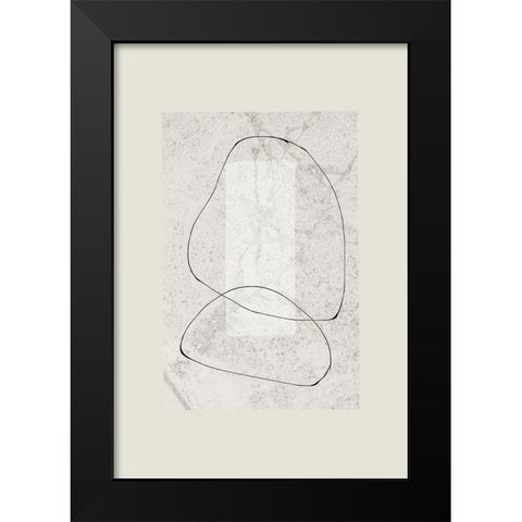 Composition IV Black Modern Wood Framed Art Print by The Miuus Studio