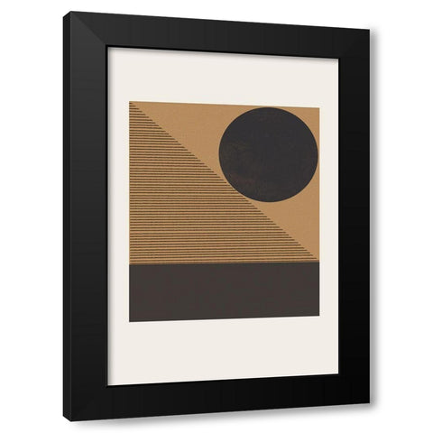 Composition VII Black Modern Wood Framed Art Print by The Miuus Studio