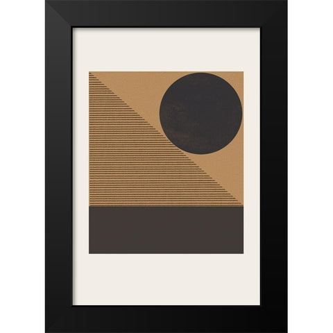 Composition VII Black Modern Wood Framed Art Print by The Miuus Studio