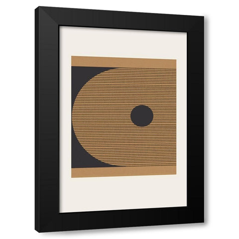 Composition VIII Black Modern Wood Framed Art Print by The Miuus Studio