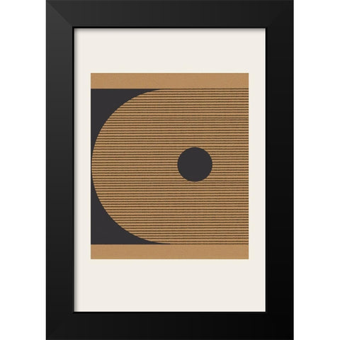 Composition VIII Black Modern Wood Framed Art Print by The Miuus Studio