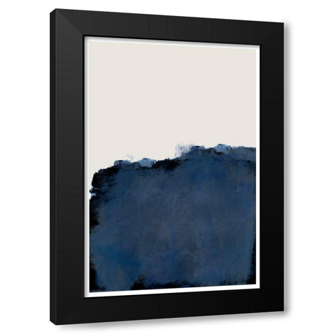 Modern Landscape Black Modern Wood Framed Art Print by The Miuus Studio